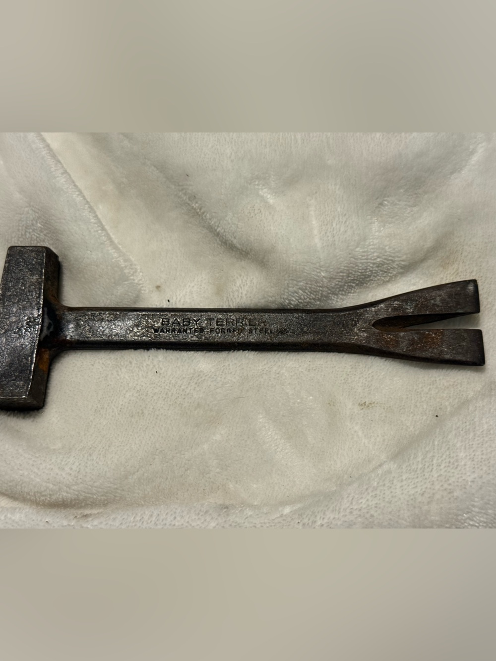Vintage Baby Terrier Pry Bar Crate Hammer